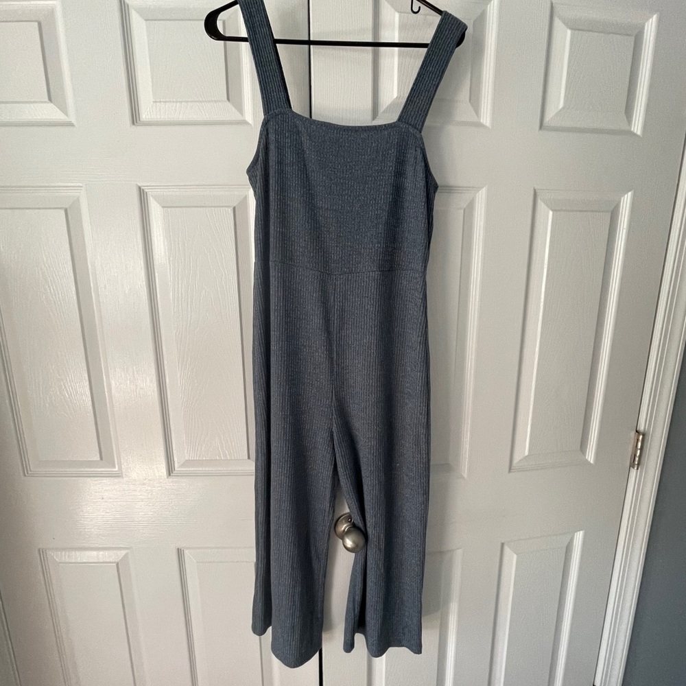 Chambray blue jumpsuit